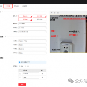 海康威视摄像头监控OSD配置（通道名称、字符叠加等）如何修改？ ...